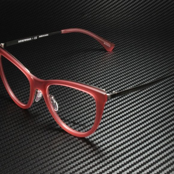 Emporio Armani Women's Matte Red Eyeglasses!